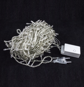 Гирлянда Лента 100 лампочек LED 8 м холодный белый Гирлянда Лента 100 лампочек LED 8 м холодный белый