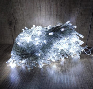 Гирлянда Лента 100 лампочек LED 8 м холодный белый Гирлянда Лента 100 лампочек LED 8 м холодный белый