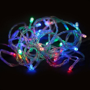 Гирлянда Лента 100 лампочек LED 8 м разноцветная Гирлянда Лента 100 лампочек LED 8 м разноцветная