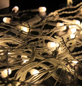 Гирлянда Лента 100 лампочек LED 8 м тёплый белый Гирлянда Лента 100 лампочек LED 8 м тёплый белый