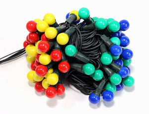 Гирлянда ленточная Шары 100 ламп 4 цвета Гирлянда ленточная Шары 100 ламп 4 цвета