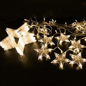 Гирлянда на окно Белые Звезды Гирлянда на окно Белые Звезды