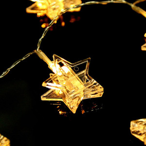 Гирлянда Звезды прищепки белая 4 м Гирлянда Звезды прищепки белая 4 м