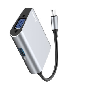 Хаб-переходник Baseus Enjoyment CATSX-E0G, USB Type-C - USB, VGA Хаб-переходник Baseus Enjoyment CATSX-E0G, USB Type-C - USB, VGA