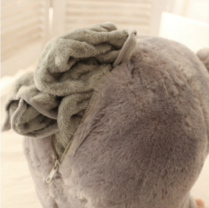 Игрушка хомяк с пледом 3 в 1 серый Игрушка хомяк с пледом 3 в 1 серый