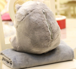 Игрушка хомяк с пледом 3 в 1 серый Игрушка хомяк с пледом 3 в 1 серый