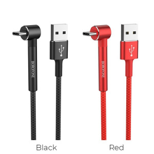 Кабель Borofone BU6, USB - USB Type-C, 1.2 м, черный Кабель Borofone BU6, USB - USB Type-C, 1.2 м, черный