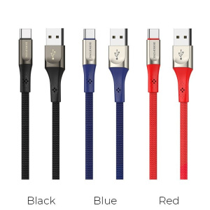 Кабель Borofone BU7 Superior, USB - USB Type-C, 1.2 м, черный Кабель Borofone BU7 Superior, USB - USB Type-C, 1.2 м, черный