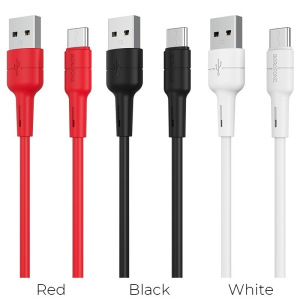 Кабель Borofone BX15, USB - USB Type-C, 1 м, красный Кабель Borofone BX15, USB - USB Type-C, 1 м, красный