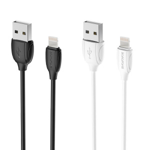 Кабель Borofone BX19, lightning, 1 м, белый Кабель Borofone BX19, lightning, 1 м, белый