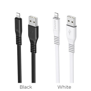 Кабель Borofone BX23, lightning, 1 м, черный Кабель Borofone BX23, lightning, 1 м, черный