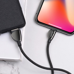 Кабель Hoco U62, lightning, 1.2 м, черный Кабель Hoco U62, lightning, 1.2 м, черный