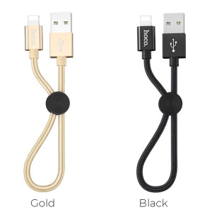 Кабель Hoco X35, lightning, 0.25 м, черный Кабель Hoco X35, lightning, 0.25 м, черный