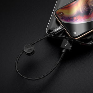 Кабель Hoco X35, lightning, 0.25 м, черный Кабель Hoco X35, lightning, 0.25 м, черный