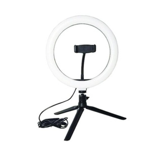 Кольцевая лампа для селфи со штативом 30 см Кольцевая лампа для селфи со штативом 30 см
