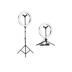 Кольцевая лампа для селфи со штативом 36 см Кольцевая лампа для селфи со штативом 36 см