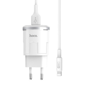 Комплект зарядки для Apple Hoco C37A, 1 USB, 2.4А Комплект зарядки для Apple Hoco C37A, 1 USB, 2.4А