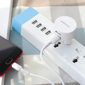 Комплект зарядки Micro USB Borofone BA23A Brilliant, 2 USB, 2.4А Комплект зарядки Micro USB Borofone BA23A Brilliant, 2 USB, 2.4А