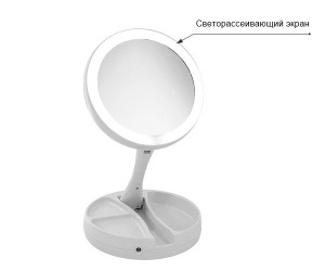 Косметическое настольное зеркало с подсветкой My Foldaway Mirror Косметическое настольное зеркало с подсветкой My Foldaway Mirror