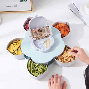 Менажница с выдвижными лотками Лепесток Менажница с выдвижными лотками Лепесток