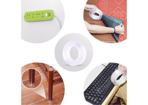 Многоразовая крепежная прозрачная лента IVY GRIP TAPE 3 м Многоразовая крепежная прозрачная лента IVY GRIP TAPE 3 м