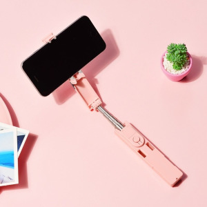 Монопод для селфи Borofone BY4, Bluetooth, розовый Монопод для селфи Borofone BY4, Bluetooth, розовый