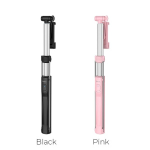 Монопод для селфи Hoco K10B, Bluetooth, черный Монопод для селфи Hoco K10B, Bluetooth, черный