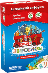 Настольная игра Зверобуквы English Банда Умников Настольная игра Зверобуквы English Банда Умников