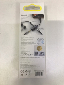 Переходник Baseus 3-в-1 L51 CALL51-01, Apple Lightning - mini jack 3.5 mm Переходник Baseus 3-в-1 L51 CALL51-01, Apple Lightning - mini jack 3.5 mm