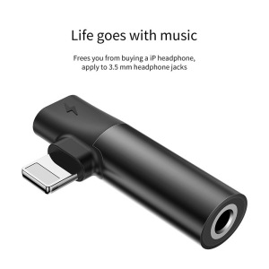 Переходник Baseus L43 CALL43-01, Apple Lightning - mini jack 3.5 mm Переходник Baseus L43 CALL43-01, Apple Lightning - mini jack 3.5 mm