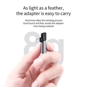 Переходник Baseus L43 CALL43-S1, Apple Lightning - mini jack 3.5 mm Переходник Baseus L43 CALL43-S1, Apple Lightning - mini jack 3.5 mm