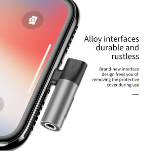 Переходник Baseus L43 CALL43-S1, Apple Lightning - mini jack 3.5 mm Переходник Baseus L43 CALL43-S1, Apple Lightning - mini jack 3.5 mm