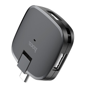 Переходник HOCO HB11 Type-C, USB - 3USB, черный, (USB 2:0 - 480 Мбит/с) Переходник HOCO HB11 Type-C, USB - 3USB, черный, (USB 2:0 - 480 Мбит/с)