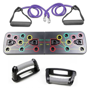 Платформа и упоры для отжиманий с резинками Complete pushup training system Платформа и упоры для отжиманий с резинками Complete pushup training system