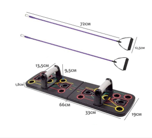 Платформа и упоры для отжиманий с резинками Complete pushup training system Платформа и упоры для отжиманий с резинками Complete pushup training system