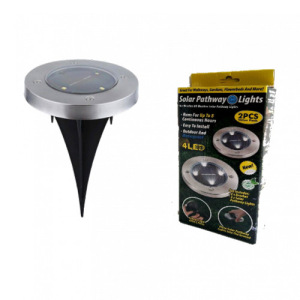 Садовый газонный светильник на солнечной батарее Solar Pathway Light, 2 штуки Садовый газонный светильник на солнечной батарее Solar Pathway Light, 2 штуки