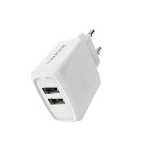 Сетевое зарядное устройство Borofone BA3A, 2 USB, 2.4A Сетевое зарядное устройство Borofone BA3A, 2 USB, 2.4A