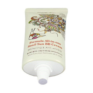 Солнцезащитный крем с муцином улитки Farm Stay Formula All-in-one Snail Sun BB Cream Солнцезащитный крем с муцином улитки Farm Stay Formula All-in-one Snail Sun BB Cream