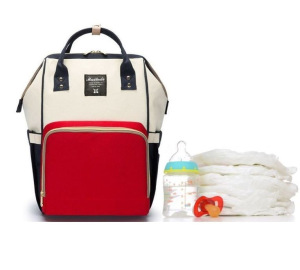 Сумка-рюкзак для мам Maitedi Baby Mo без Usb красно-бело-синяя Сумка-рюкзак для мам Maitedi Baby Mo без Usb красно-бело-синяя