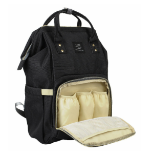 Сумка-рюкзак Maitedi Baby Mo с Usb и лямками для коляски чёрная Сумка-рюкзак Maitedi Baby Mo с Usb и лямками для коляски чёрная