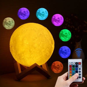 Светильник-ночник 3D шар Луна Moon Lamp с пультом, 15 см Светильник-ночник 3D шар Луна Moon Lamp с пультом, 15 см