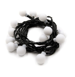 Светодиодная гирлянда Матовые Шары 4,8 метра тёплый белый Светодиодная гирлянда Матовые Шары 4,8 метра тёплый белый