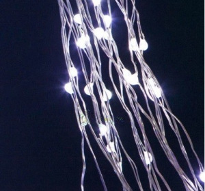 Светодиодная гирлянда микро диод Роса 100 ламп 10 м холодный белый Светодиодная гирлянда микро диод Роса 100 ламп 10 м холодный белый