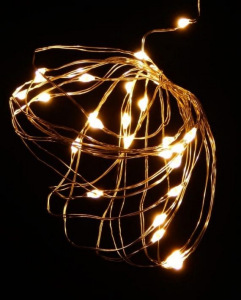 Светодиодная гирлянда микро диод Роса 100 ламп 10 м тёплый белый Светодиодная гирлянда микро диод Роса 100 ламп 10 м тёплый белый