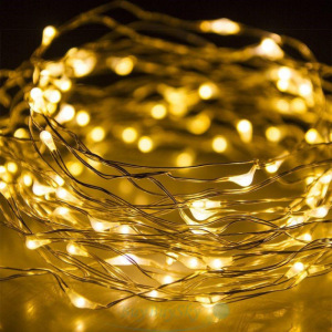 Светодиодная гирлянда микро диод Роса 100 ламп 10 м тёплый белый Светодиодная гирлянда микро диод Роса 100 ламп 10 м тёплый белый