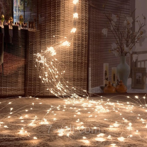 Светодиодная гирлянда роса Конский хвост тёплый белый Светодиодная гирлянда роса Конский хвост тёплый белый