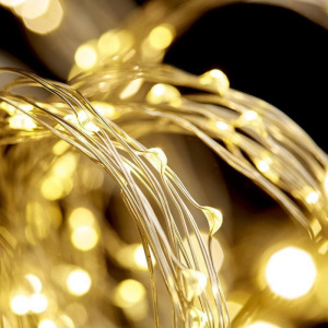 Светодиодная гирлянда роса Конский хвост тёплый белый Светодиодная гирлянда роса Конский хвост тёплый белый