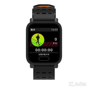 Умные часы A6 с фитнес трекером чёрные Умные часы A6 с фитнес трекером чёрные