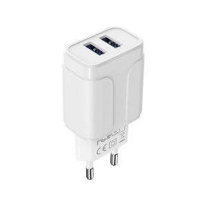 Зарядное устройство BOROFONE BA37A Speedy 2*USB, 2.4A, белый Зарядное устройство BOROFONE BA37A Speedy 2*USB, 2.4A, белый