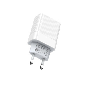 Зарядное устройство BOROFONE BA39A Speedway USB, 3A, белый, два порта Зарядное устройство BOROFONE BA39A Speedway USB, 3A, белый, два порта